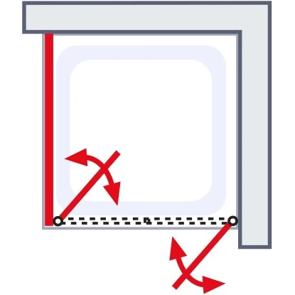 Schulte ExpressPlus Pendeltür Und Seitenwand Garant 2.0 Alu-Natur 200 Cm X 90 Cm 6 Schulte ExpressPlus Pendeltür Und Seitenwand Garant 2.0 Alu-Natur 200 Cm X 90 Cm – Bild 4