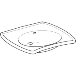 Geberit Waschbecken Vitalis Barrierefrei 65 Cm Mit Überlauf -Home Bathroom 4123 121765000 Perspective