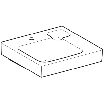 Geberit Waschbecken ICon 50 Cm Mit Dekoschale Rechts KeraTect 4 Geberit Waschbecken ICon 50 Cm Mit Dekoschale Rechts KeraTect – Bild 2