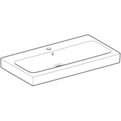 Geberit Waschbecken ICon 90 Cm M. Hl. M. Ül. KeraTect -Home Bathroom 4123 124090600 Perspective