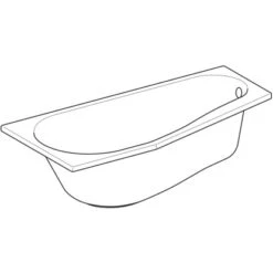 Geberit Raumsparwanne Renova 160 Cm Weiß Rechts 8 Geberit Raumsparwanne Renova 160 Cm Weiß Rechts -Home Bathroom 4123 657260000 Perspective