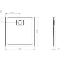 Ottofond Duschwanne Pearl 80 Cm X 80 Cm Weiß -Home Bathroom 416352 3209 Pearl800x800 5
