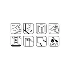 Baliv Duschkabine DUK-90.50E 90 Cm X 90 Cm Chrom -Home Bathroom 4250312107799 WEB02 270521