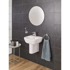 Grohe Handwaschbecken Euro Keramik Alpinweiß 45 Cm -Home Bathroom 428748 4250 02