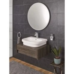 Grohe Aufsatz-Waschbecken Euro Keramik PureGuard 60 Cm Alpinweiß -Home Bathroom 428800 4250 02