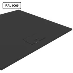 Nordholm Slimline Duschwanne 120 Cm X 90 Cm Schwarz