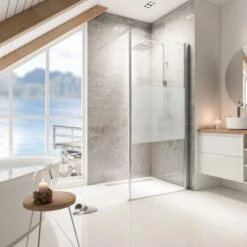 Schulte Duschwand Garant Walk In 90 X 200 Cm Chromoptik Glas Dezent -Home Bathroom 5341375 2053 5