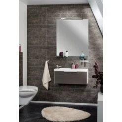 Fackelmann Design-Waschbecken 80 Cm Scera Slim Weiß -Home Bathroom 5552 3254 sceraweissgrau 2