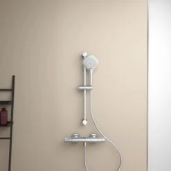 Ideal Standard Brausekombination Ceratherm T100 Brausestange 60 Cm Chrom -Home Bathroom 611659 3049 3