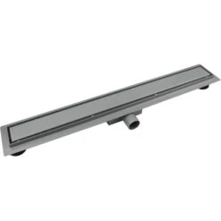 VerosanPro Duschrinne Nakia DR2 Komplettset Designrost Matt Hellgrau 100 Cm