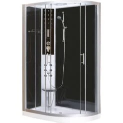 Sanotechnik Komplettduschkabine Vario Links 215 Cm X 120 Cm X 80 Cm