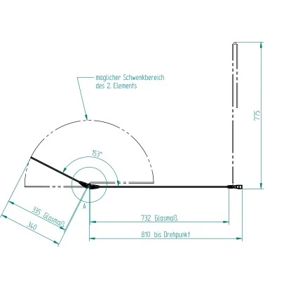 Echtglas Wannenaufsatz 2-teilig Mod. A 1.400 Mm X 800/340 Mm Glas 5 Mm 4 Echtglas Wannenaufsatz 2-teilig Mod. A 1.400 Mm X 800/340 Mm Glas 5 Mm – Bild 2
