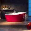 Freistehende Badewanne Aviva 180 Cm X 85 Cm Bordeaux-Weiß 1 Freistehende Badewanne Aviva 180 Cm X 85 Cm Bordeaux-Weiß -Home Bathroom 675614 3209 2