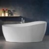 Freistehende Badewanne Aviva 180 Cm X 85 Cm Weiß -Home Bathroom 675616 3209 2
