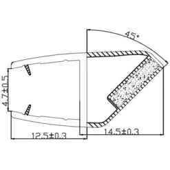 Magnetdichtung Für Eckduschkabine 2er-Set 5 Mm Glasstärke -Home Bathroom 702347 4633 2