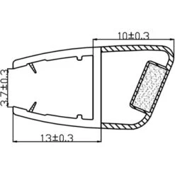 Magnetdichtung Für Rundduschen 2er-Set 4 Mm Glasstärke -Home Bathroom 702375 4633 2