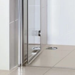 Breuer Eckeinstieg DrehfalttürElana Komfort Chrom Klarglas 80 X 80 Cm -Home Bathroom 70 ElanaKomfort anklappbar