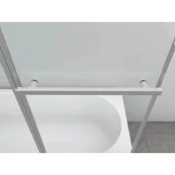 Aurlane Badewannenfaltwand Silver Comfort 166,4 Cm X 140 Cm Chrom 3-flügelig -Home Bathroom 760903 4018 3