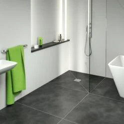Bodenebenes Befliesbares Duschelement Indigno P Mit Punktablauf 90 Cm X 90 Cm -Home Bathroom 766148 4034 50001709 3