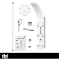 Eisl Duschpaneel Karibik 3 In 1 Mit Regendusche Sechs Massagedüsen Weiß -Home Bathroom 7663628 2759 6