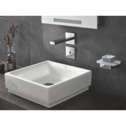 Grohe Aufsatzwaschbecken Cube Keramik 40 Cm Alpinweiß Hahnloch Überl. PureGuard -Home Bathroom 778999 4520 2