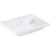 Grohe Einbauwaschtisch Cube Keramik 60 Cm Alpinweiß Hahnloch Überlauf PureGuard -Home Bathroom 779001 4520 1
