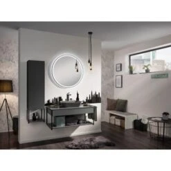 Fackelmann Aufsatzbecken Oval 50 Cm Grau -Home Bathroom 84937 84908 84917 84940 1