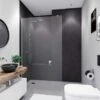 Breuer Duschrückwand Soft-Touch Stein Anthrazit 100 X 210 Cm -Home Bathroom 860655 2570 1