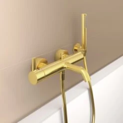 Ideal Standard Handbrause Idealrain Atelier Stick Gold Metall -Home Bathroom 887295 3049 3