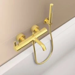 Ideal Standard Handbrause Idealrain Atelier Stick Gold Metall -Home Bathroom 887295 3049 4