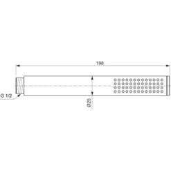 Ideal Standard Handbrause Idealrain Atelier Stick Gold Metall -Home Bathroom 887295 3049 7