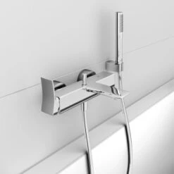 Ideal Standard Brausehalter Idealrain Atelier Chrom Eckig Für Handbrause -Home Bathroom 887368 3049 5