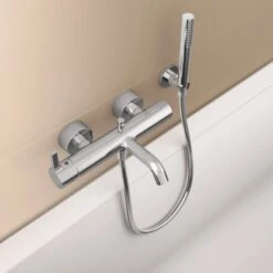 Ideal Standard Brausehalter Idealrain Atelier Chrom Rund Für Handbrause -Home Bathroom 887417 3049 4