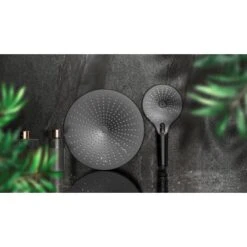 Wenko Regenduschkopf Ultimate Shower Schwarz/Grau Ø 25 Cm -Home Bathroom 903630 1068 14