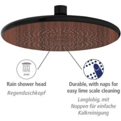 Wenko Regenduschkopf Watersaving Wood Ø 22,5 Cm -Home Bathroom 903683 1068 03