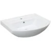 Fackelmann Waschbecken 65 Cm A-VERO Weiß -Home Bathroom 904964 3254 Keramikbecken