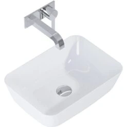 Maximus Aufsatzwaschbecken Reni 45,5 Cm Keramik Weiß 9 Maximus Aufsatzwaschbecken Reni 45,5 Cm Keramik Weiß -Home Bathroom 907546851187 145047 reni2
