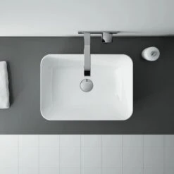 Maximus Aufsatzwaschbecken Reni 45,5 Cm Keramik Weiß 7 Maximus Aufsatzwaschbecken Reni 45,5 Cm Keramik Weiß -Home Bathroom 907546851187 145047 reni3