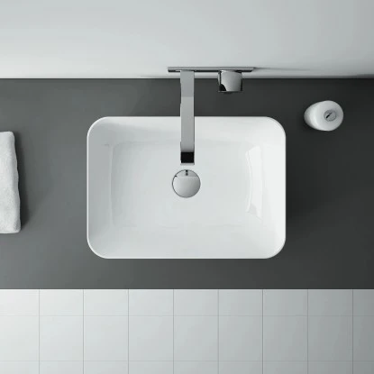 Maximus Aufsatzwaschbecken Reni 45,5 Cm Keramik Weiß 4 Maximus Aufsatzwaschbecken Reni 45,5 Cm Keramik Weiß – Bild 2