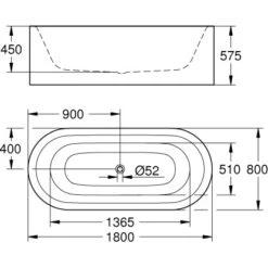 Grohe Badewanne Essence 180 Cm X 80 Cm Freistehend OÜ -Home Bathroom 932029 4520 3
