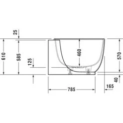 Duravit Eck-Badewanne Luv 185 Cm X 95 Cm Ecke Rechts Nahtlose Verkleidung -Home Bathroom 947132 4123 700432S