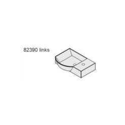 Fackelmann Handwaschbecken Sceno 45 Cm Eckig Weiß -Home Bathroom 962 fackelmann waschbecken