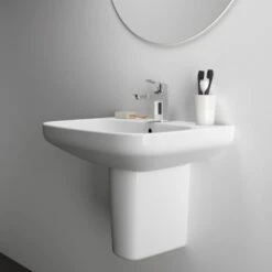 Ideal Standard Waschtisch I.life A 60x48 Cm 1 Hahnloch Mit Überlauf Weiß 19 Ideal Standard Waschtisch I.life A 60x48 Cm 1 Hahnloch Mit Überlauf Weiß -Home Bathroom 9802877 3049 6