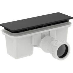 Ideal Standard Ablaufgarnitur Ultra Flat New Schwarz -Home Bathroom 9803271 3049 3