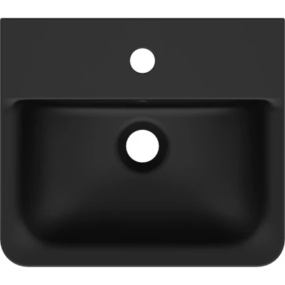 Ideal Standard Handwaschbecken Connect Air 40 Cm 1 Hahnloch Mit Überlauf Schwarz 4 Ideal Standard Handwaschbecken Connect Air 40 Cm 1 Hahnloch Mit Überlauf Schwarz – Bild 2