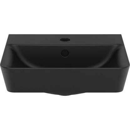 Ideal Standard Handwaschbecken Connect Air 40 Cm 1 Hahnloch Mit Überlauf Schwarz 5 Ideal Standard Handwaschbecken Connect Air 40 Cm 1 Hahnloch Mit Überlauf Schwarz – Bild 3