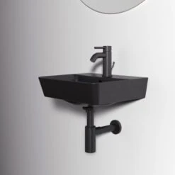 Ideal Standard Handwaschbecken Connect Air 40 Cm 1 Hahnloch Mit Überlauf Schwarz 19 Ideal Standard Handwaschbecken Connect Air 40 Cm 1 Hahnloch Mit Überlauf Schwarz -Home Bathroom 9803289 3049 8