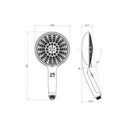 Eisl Handbrause Cool Chrom -Home Bathroom dbrausecoolchrom Zeichnung 1