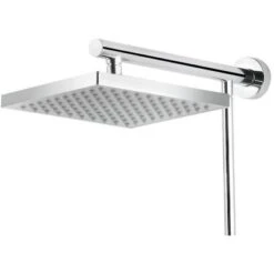 Schulte Duschsystem Zubehör "Kopfbrause Eckig" Chrom