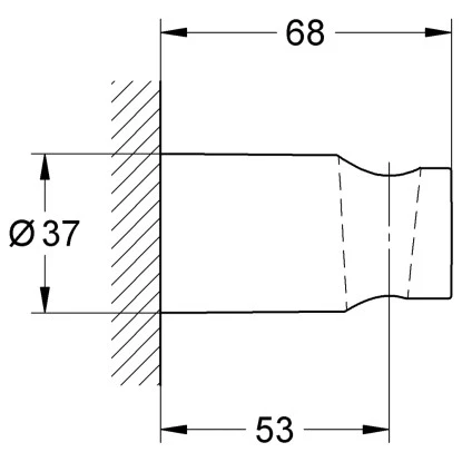 Grohe Handbrausehalter Tempesta Cosmopolitan Für Wandmontagen 4 Grohe Handbrausehalter Tempesta Cosmopolitan Für Wandmontagen – Bild 2